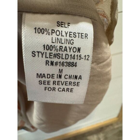 Hudson Gray Taupe Floral Wrap Mini Dress Medium - Picture 3 of 8